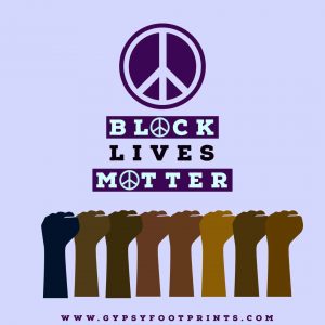 Black Lives Matter hands of various colors